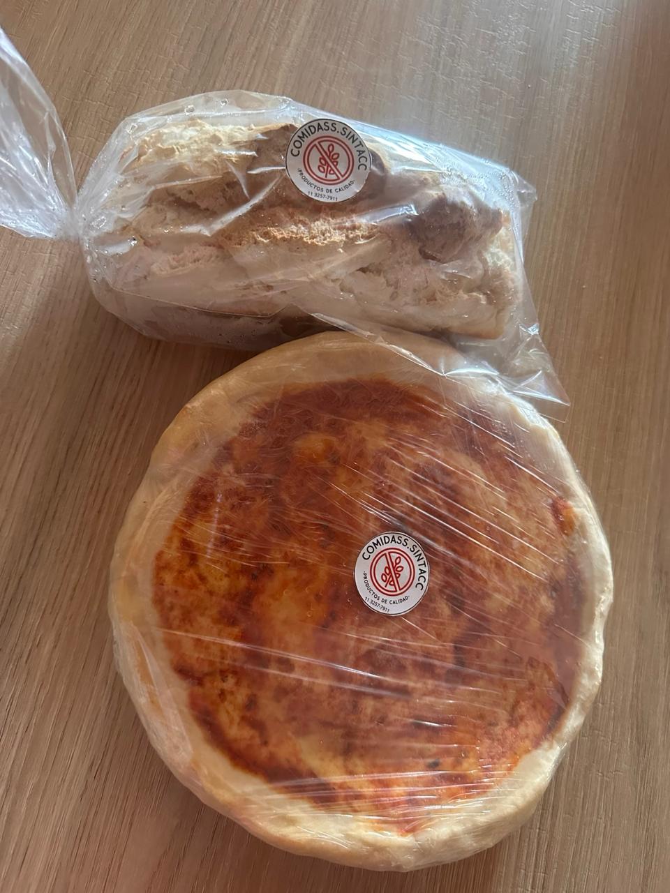 Pan y prepizza sin TACC envasados, listos para el freezer